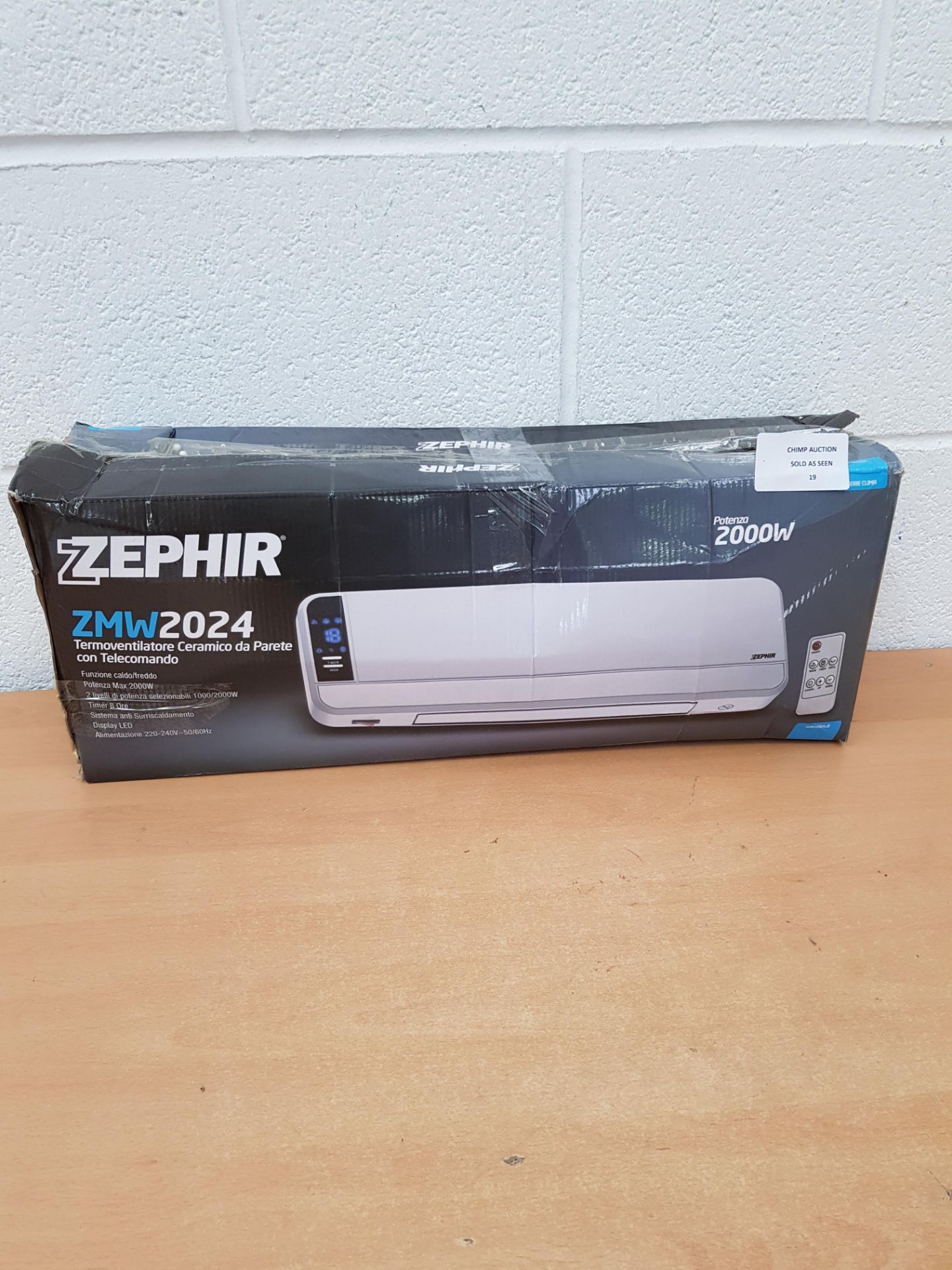 Zephir ZMW 2024 2000W with ventilation & Remote