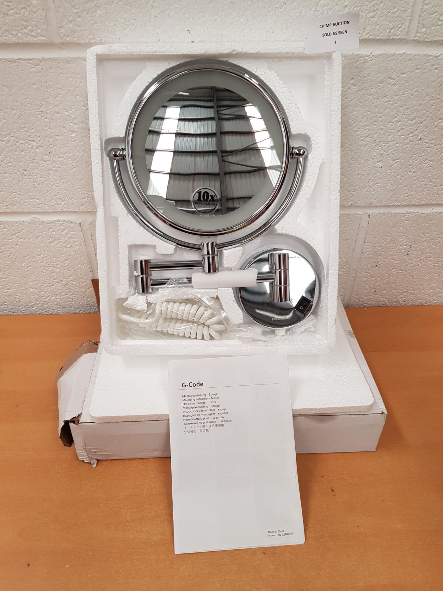Excelvan Bathroom LED Magnifying Light RRP £129.99