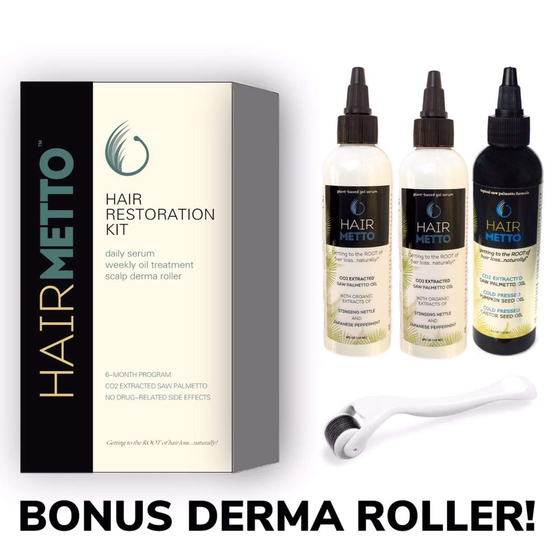 HAIRMETTO Hair Restoration KIT for Hair Loss and Hair Regrowth RRP £139.99