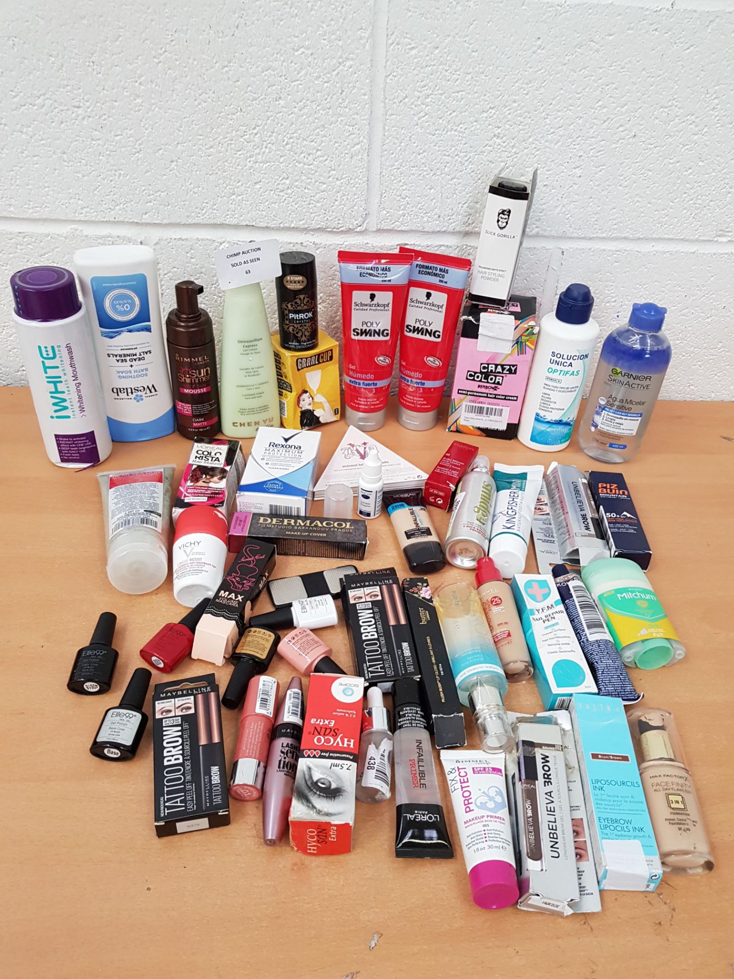 Joblot of mixed mostly NEW Hair care, creams & personal care