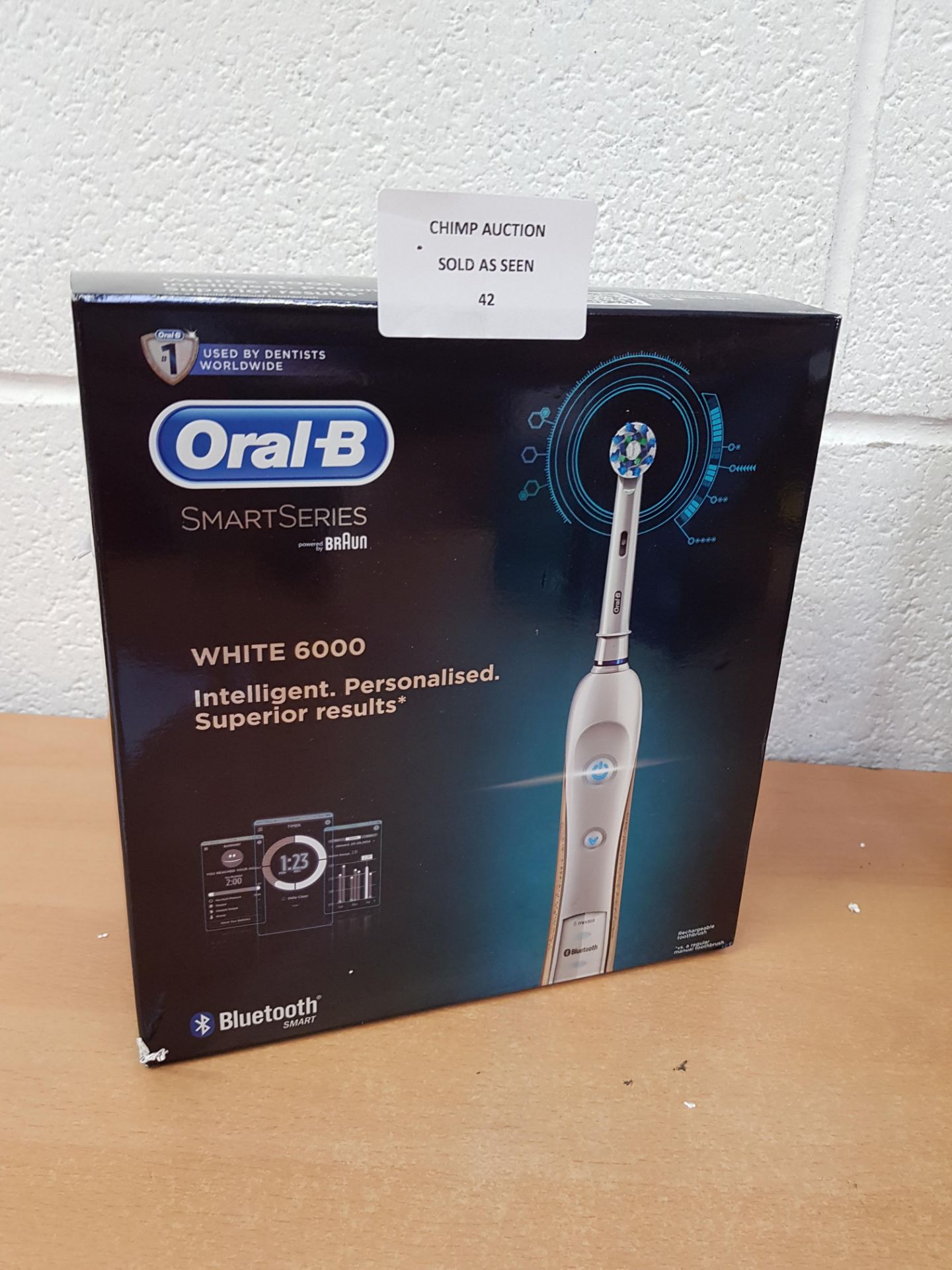 Oral -B Braun Smartseries 6000 Bluetooth electric toothbrush RRP £229.99.