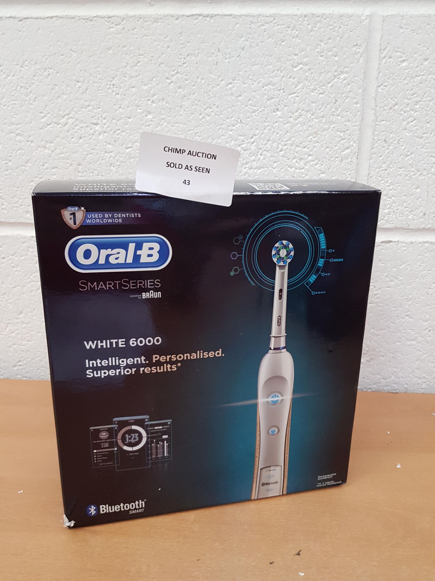 Oral -B Braun Smartseries 6000 Bluetooth electric toothbrush RRP £229.99.