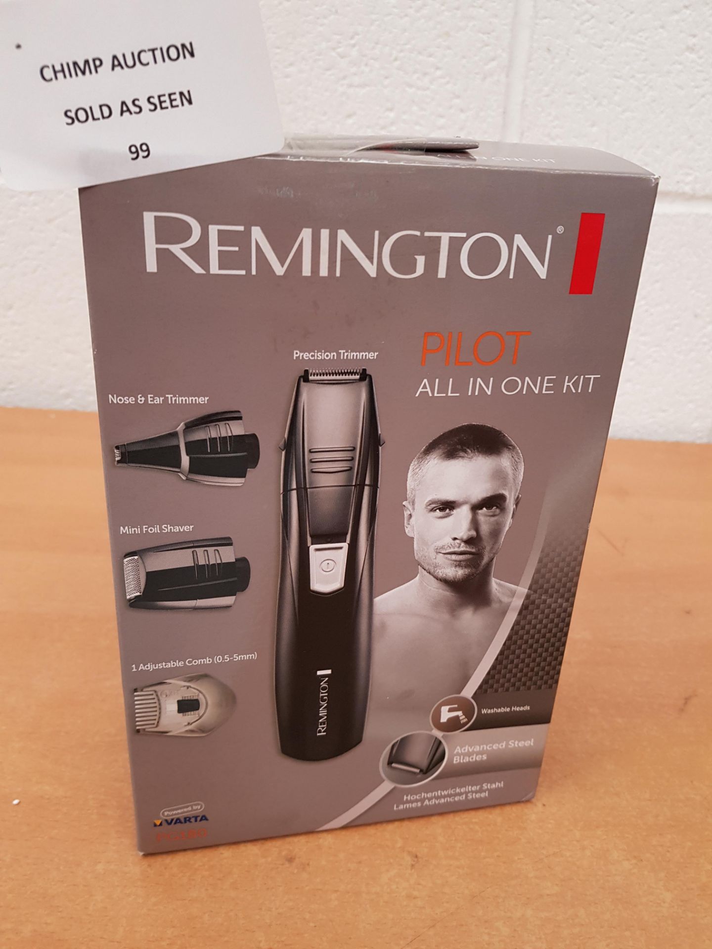 Remington PG180 Men's Pilot Grooming Kit with Precision Trimmer