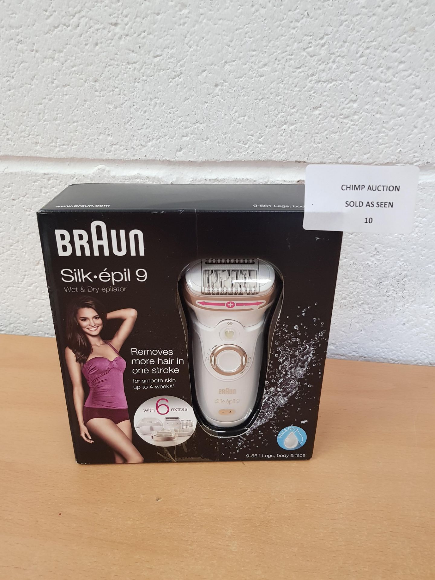 Braun Silk-épil 9 9-561 Wet and Dry Cordless Epilator RRP £169.99