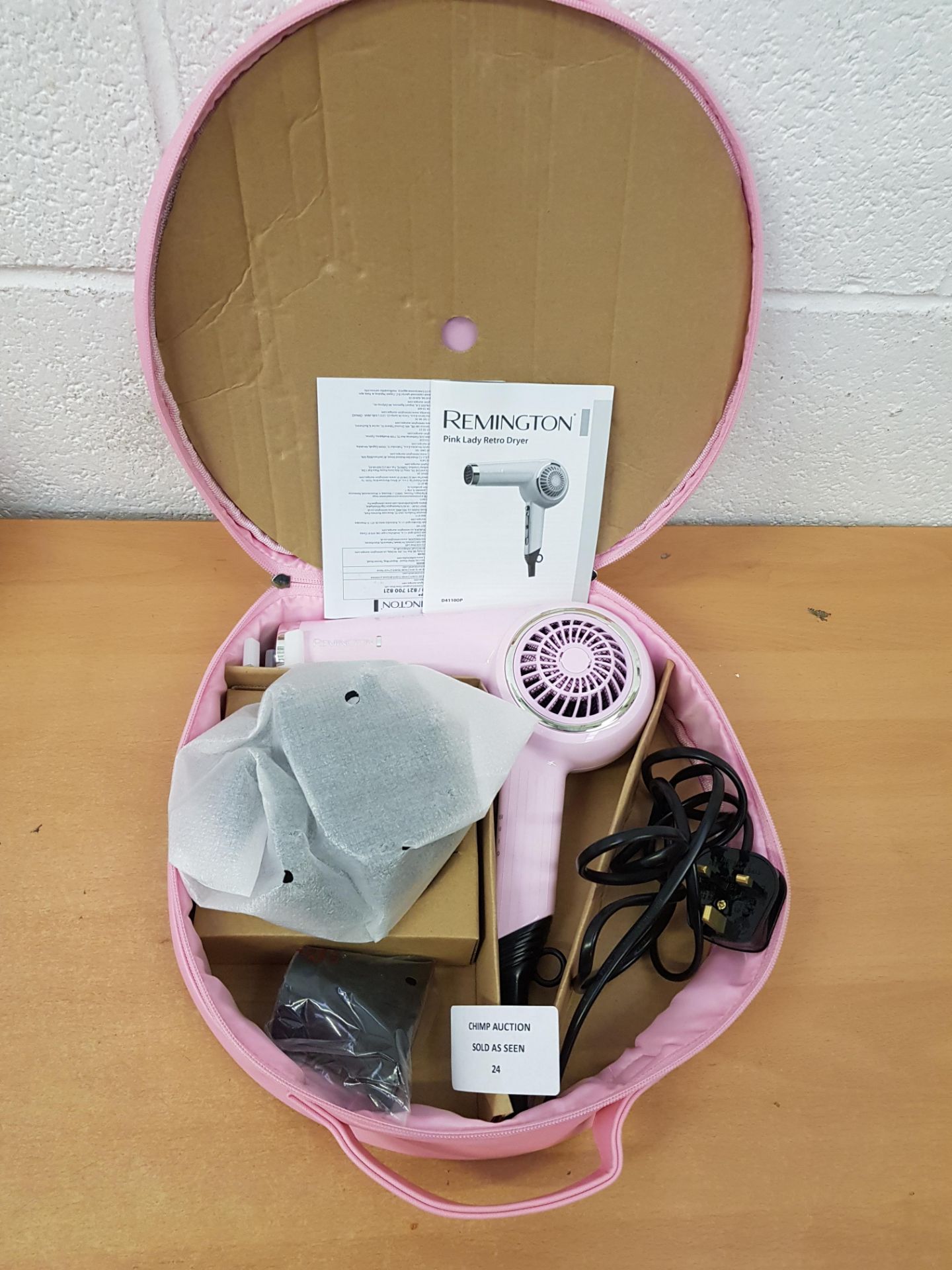 Remington D4110OP 2000 W Retro Hair Dryer, Pink Lady