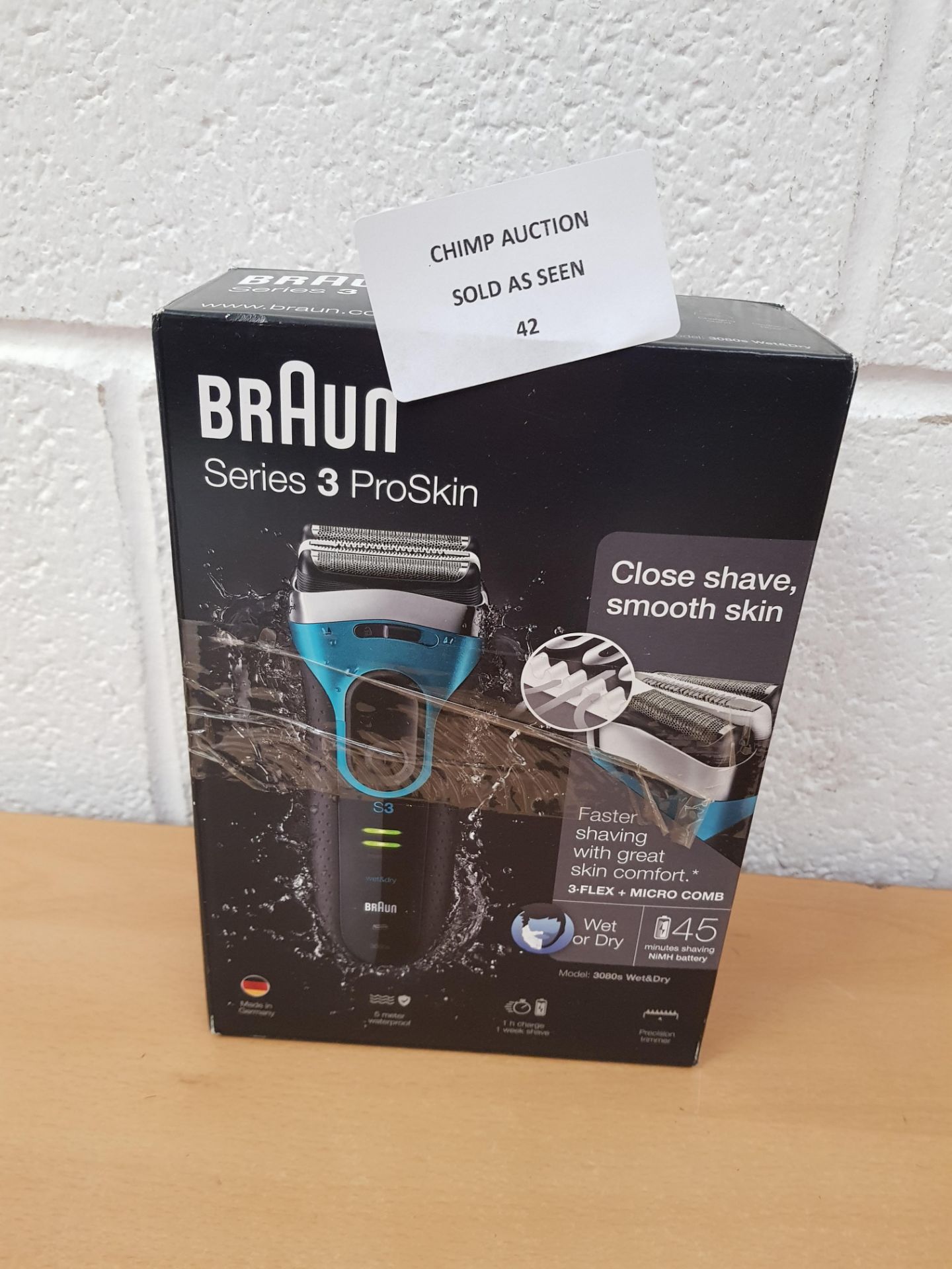 Braun Series 3 ProSkin 3080s Electric Shaver RRP £149.99