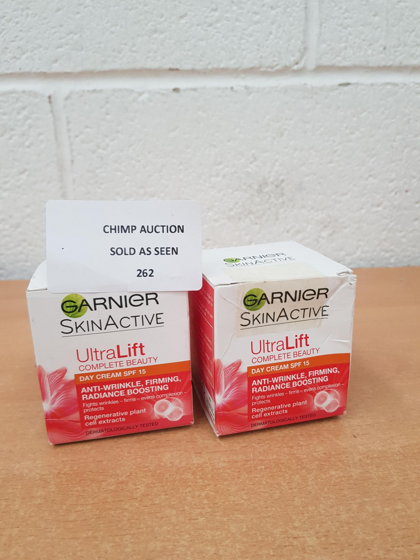 2X NEW Garnier Skin Naturals Ultra Lift Day Creams RRP £20