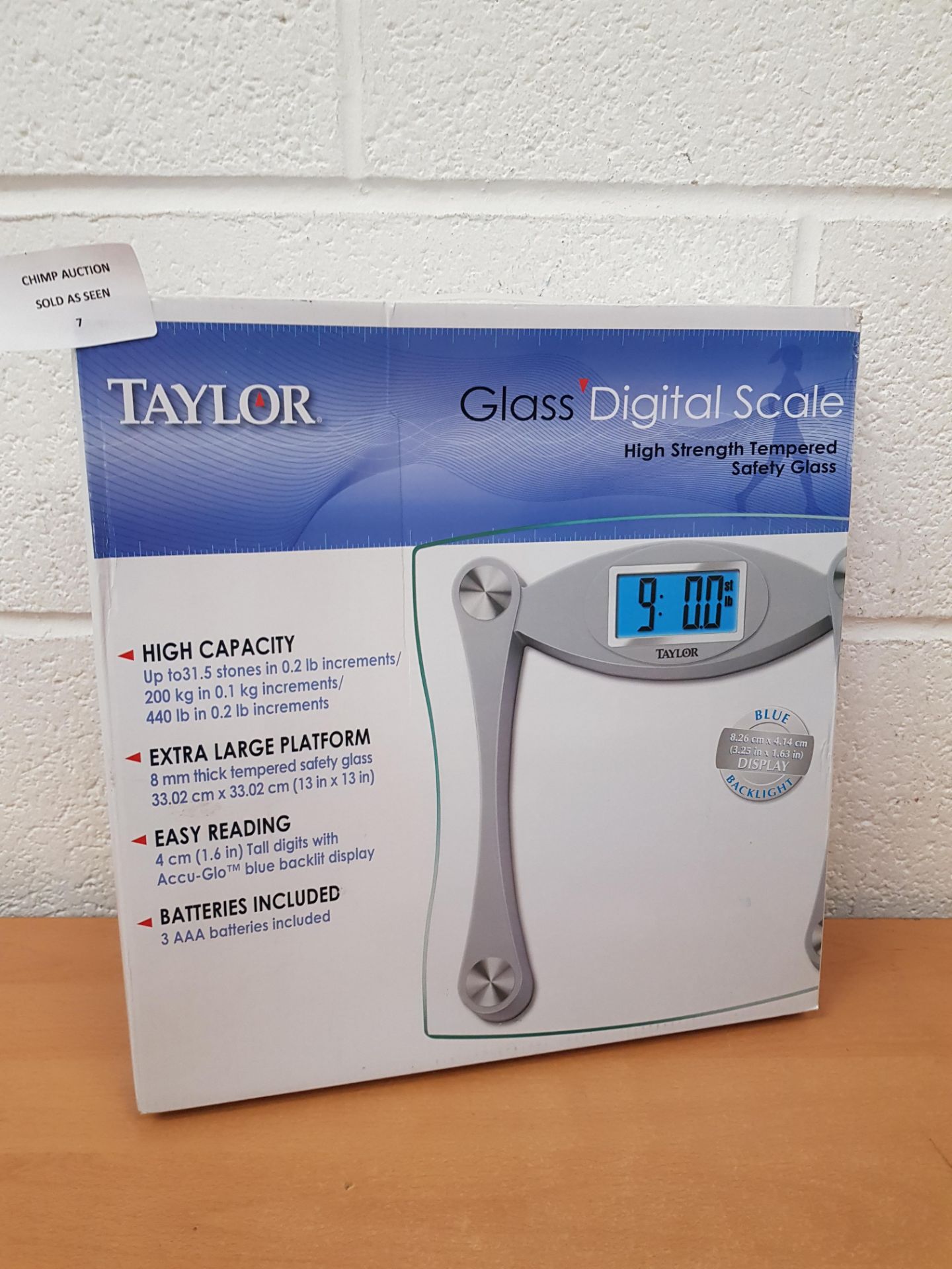 Brand new Taylor Glass Digital Scale RRP £49.99.