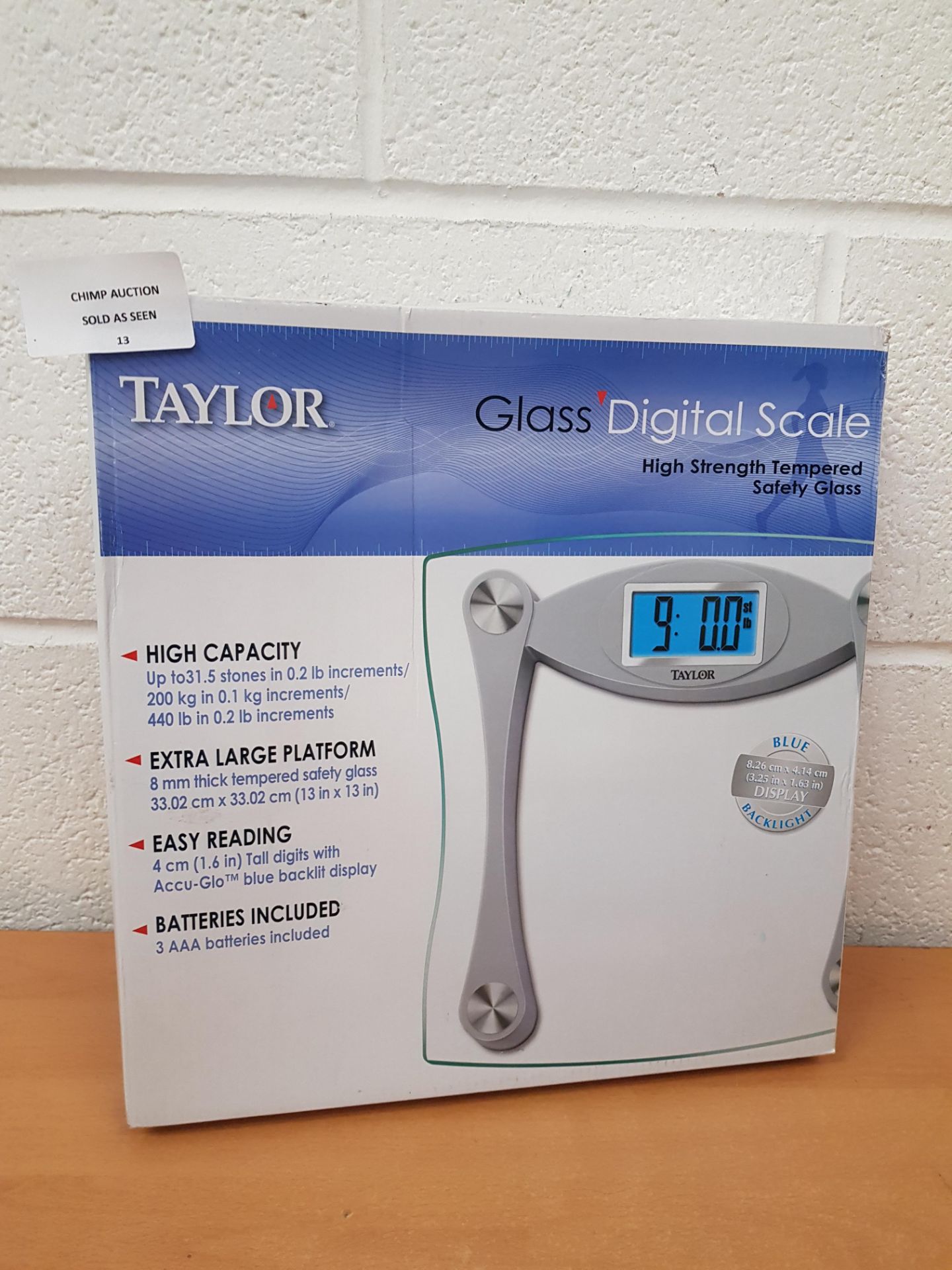 Brand new Taylor Glass Digital Scale RRP £49.99.