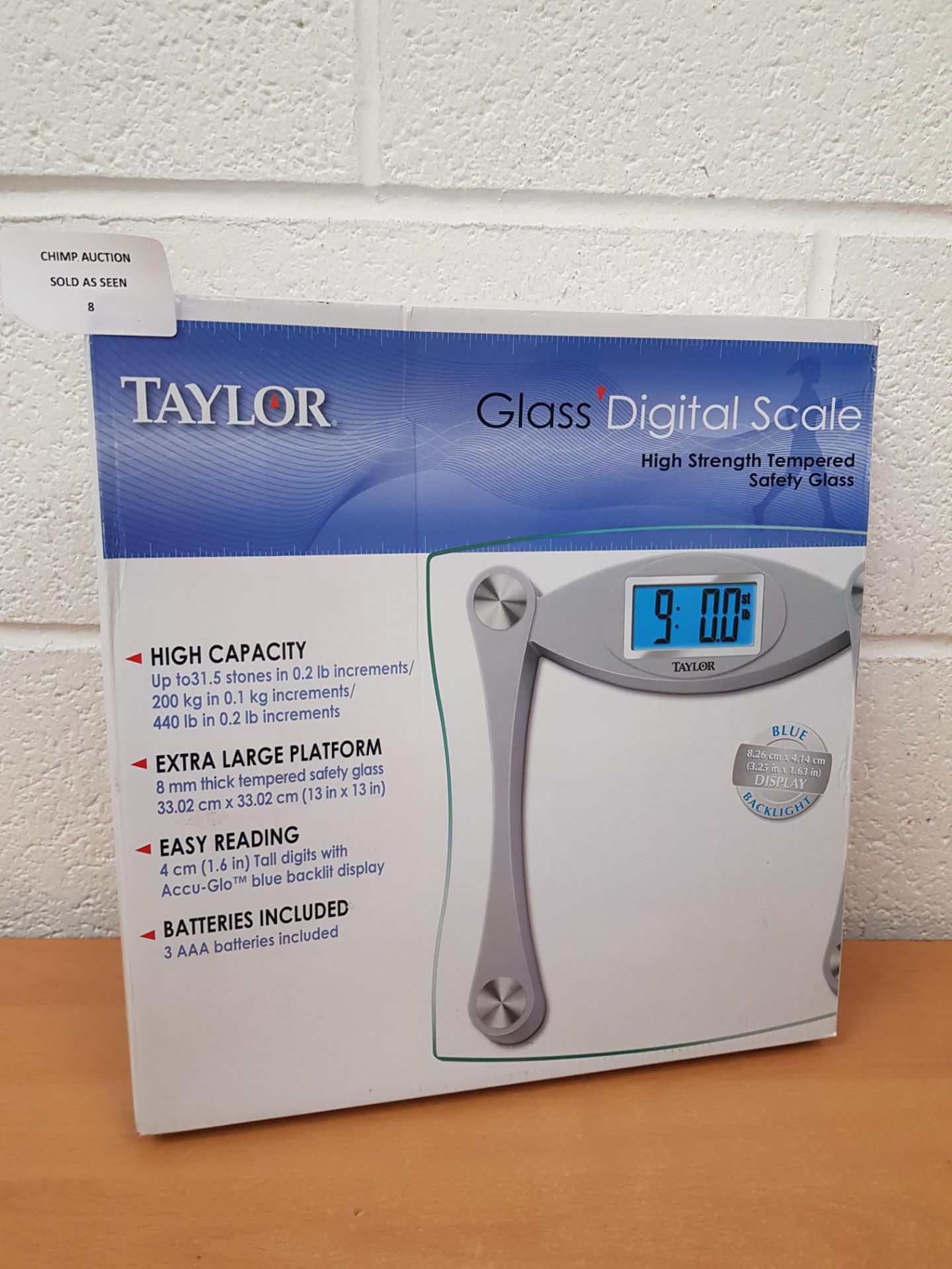 Brand new Taylor Glass Digital Scale RRP £49.99.