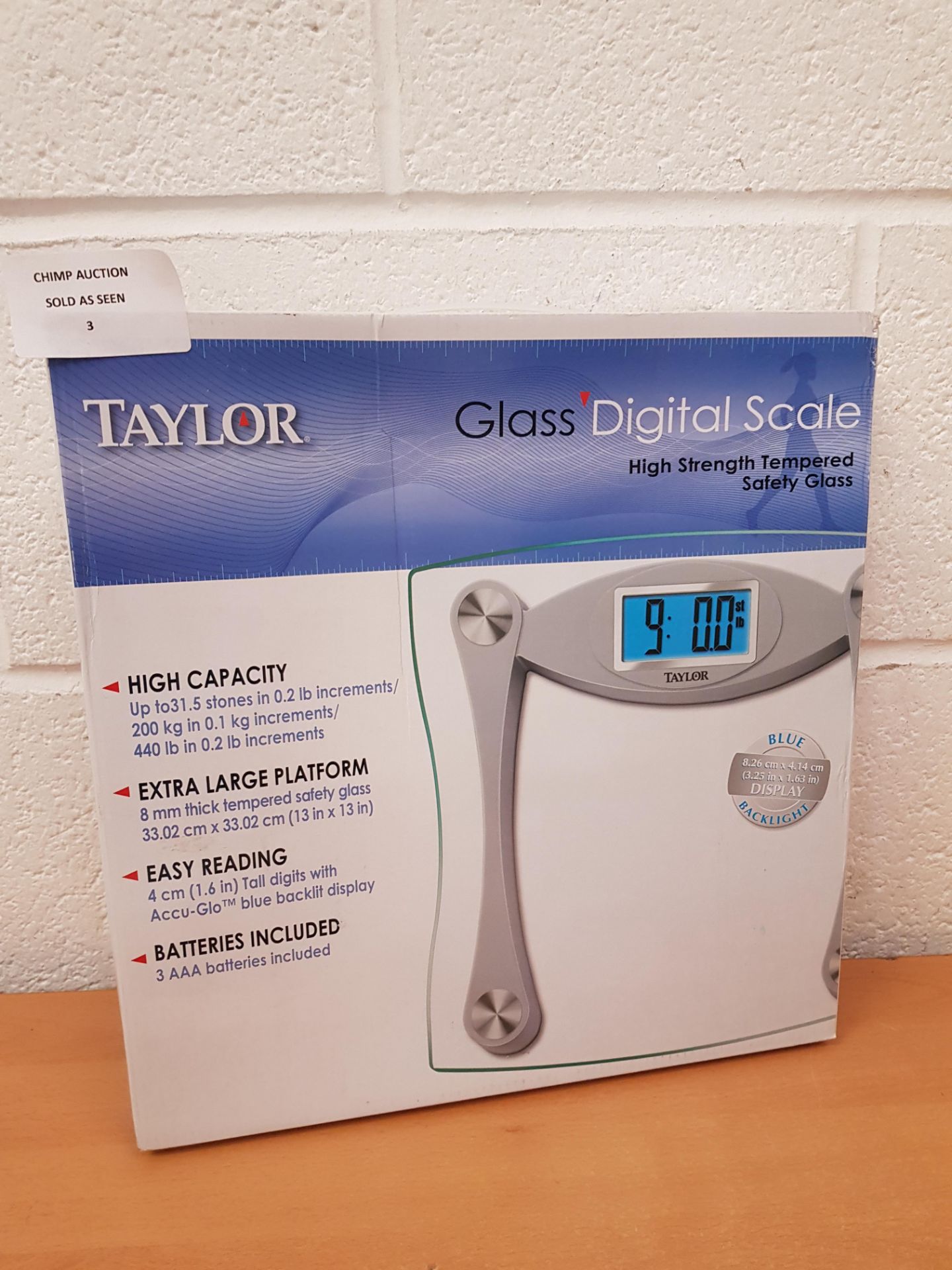 Brand new Taylor Glass Digital Scale RRP £49.99.