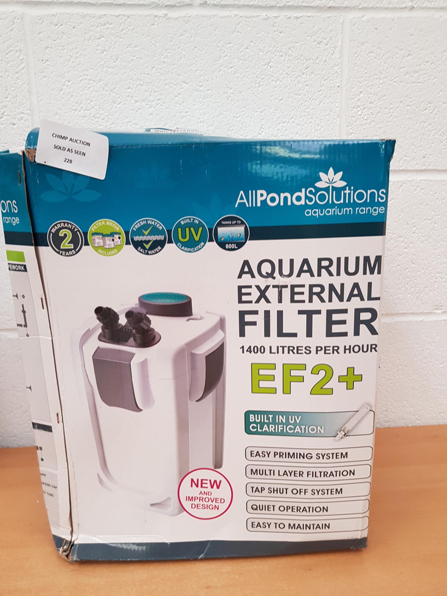 All Pond Solutions EF2 Plus Aquarium External Filter RRP £129.99