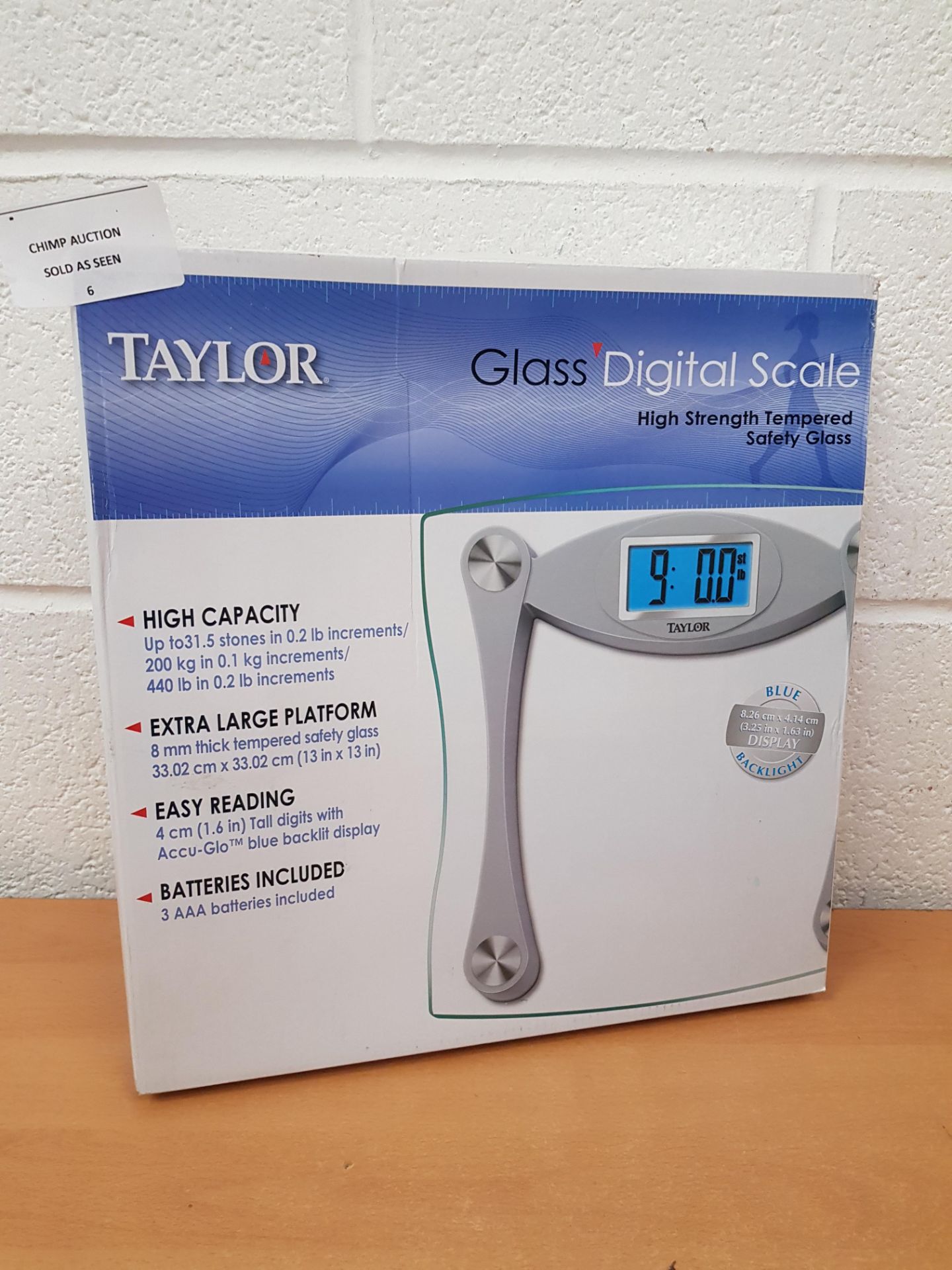 Brand new Taylor Glass Digital Scale RRP £49.99.