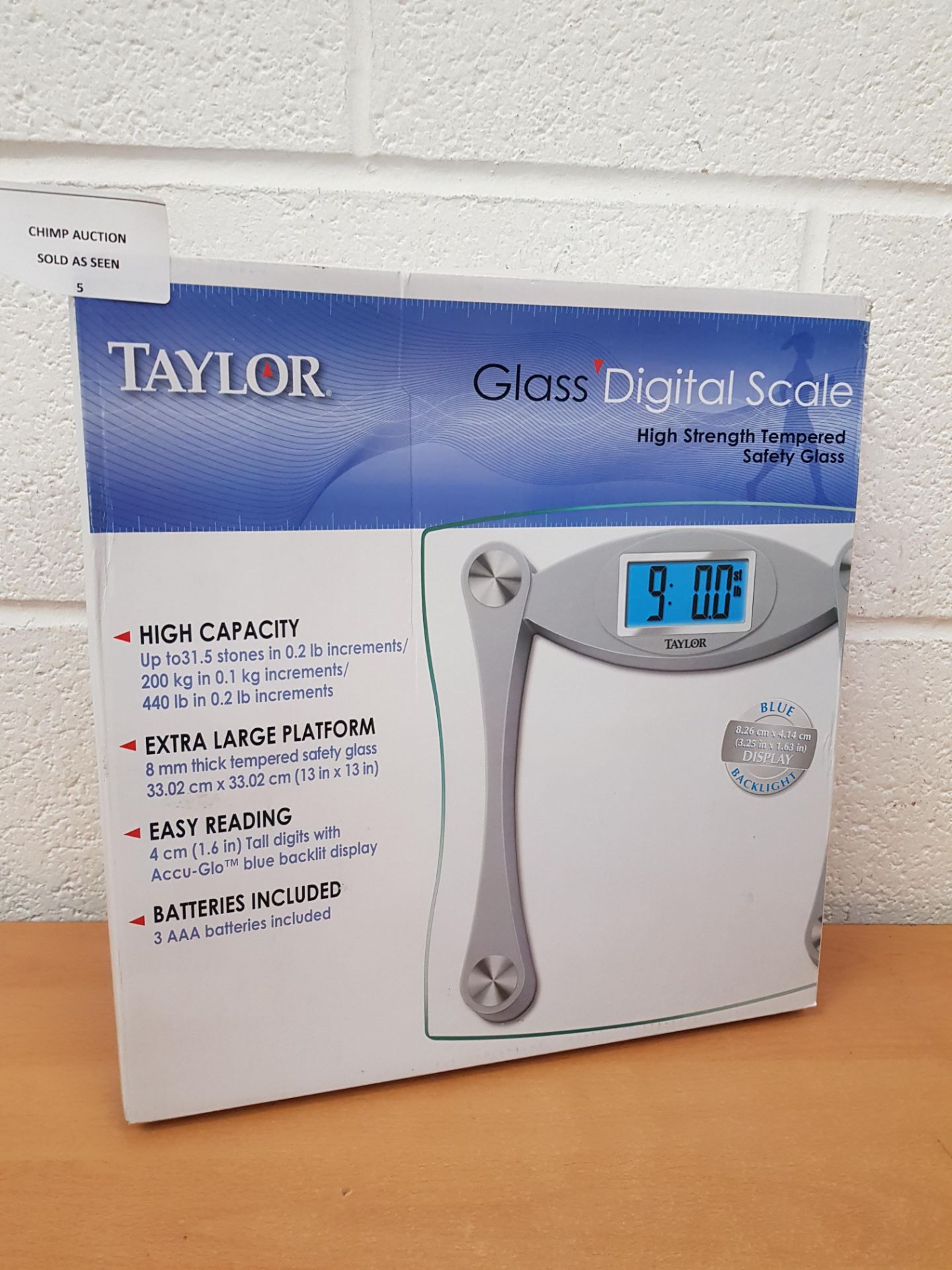 Brand new Taylor Glass Digital Scale RRP £49.99.