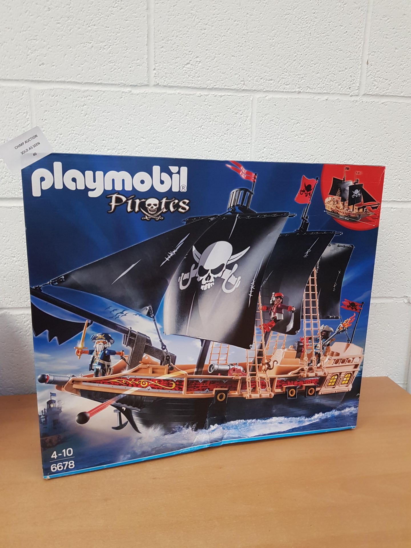 Playmobil 6678 Floating Pirate Raiders' Ship + Cannons RRP £79.99