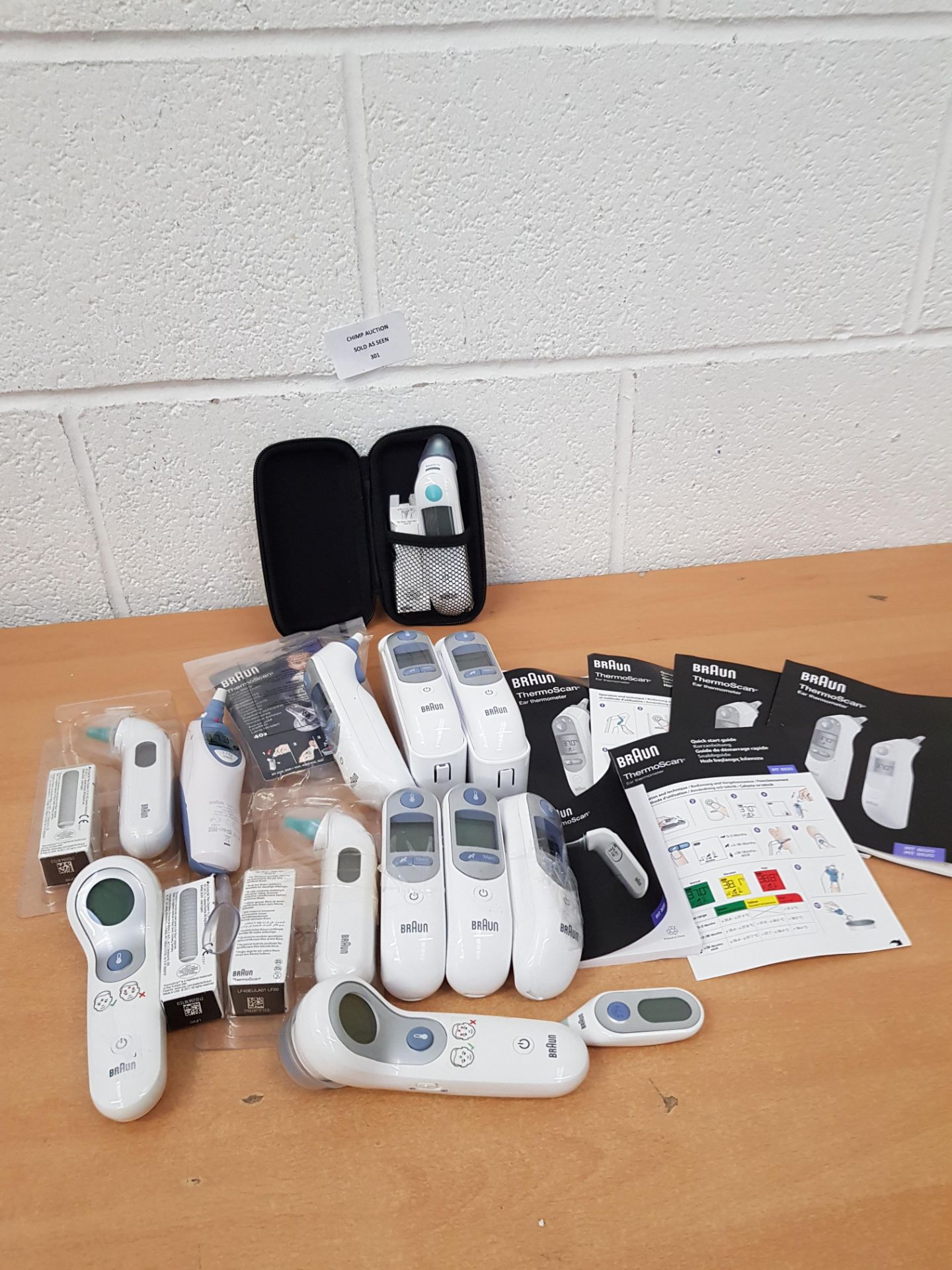 Joblot of mixed Braun Thermometers RRP £580