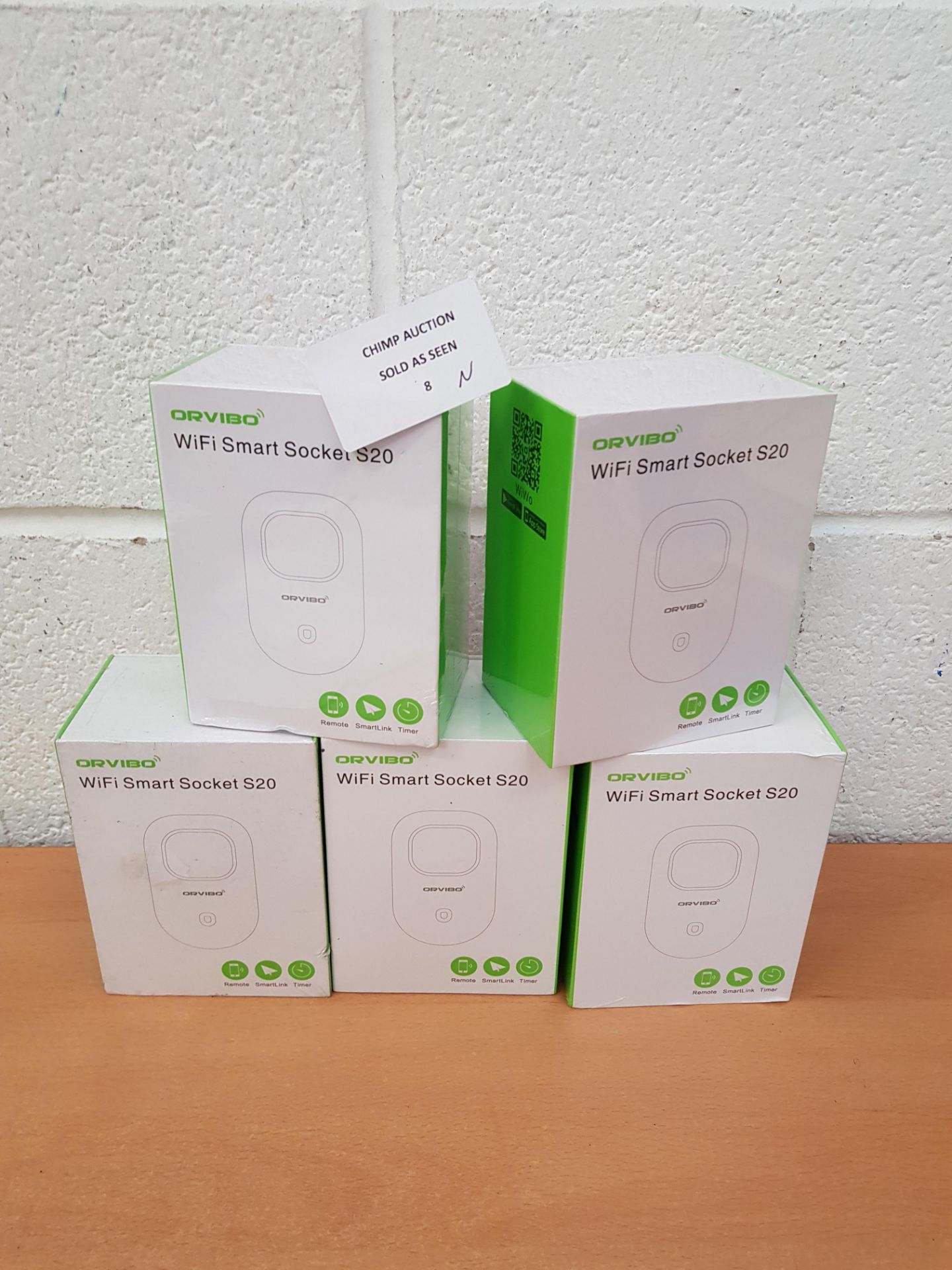 Joblot of 5x Brand new Orvibo S20 WiFi Smart Sockets RRP £250.