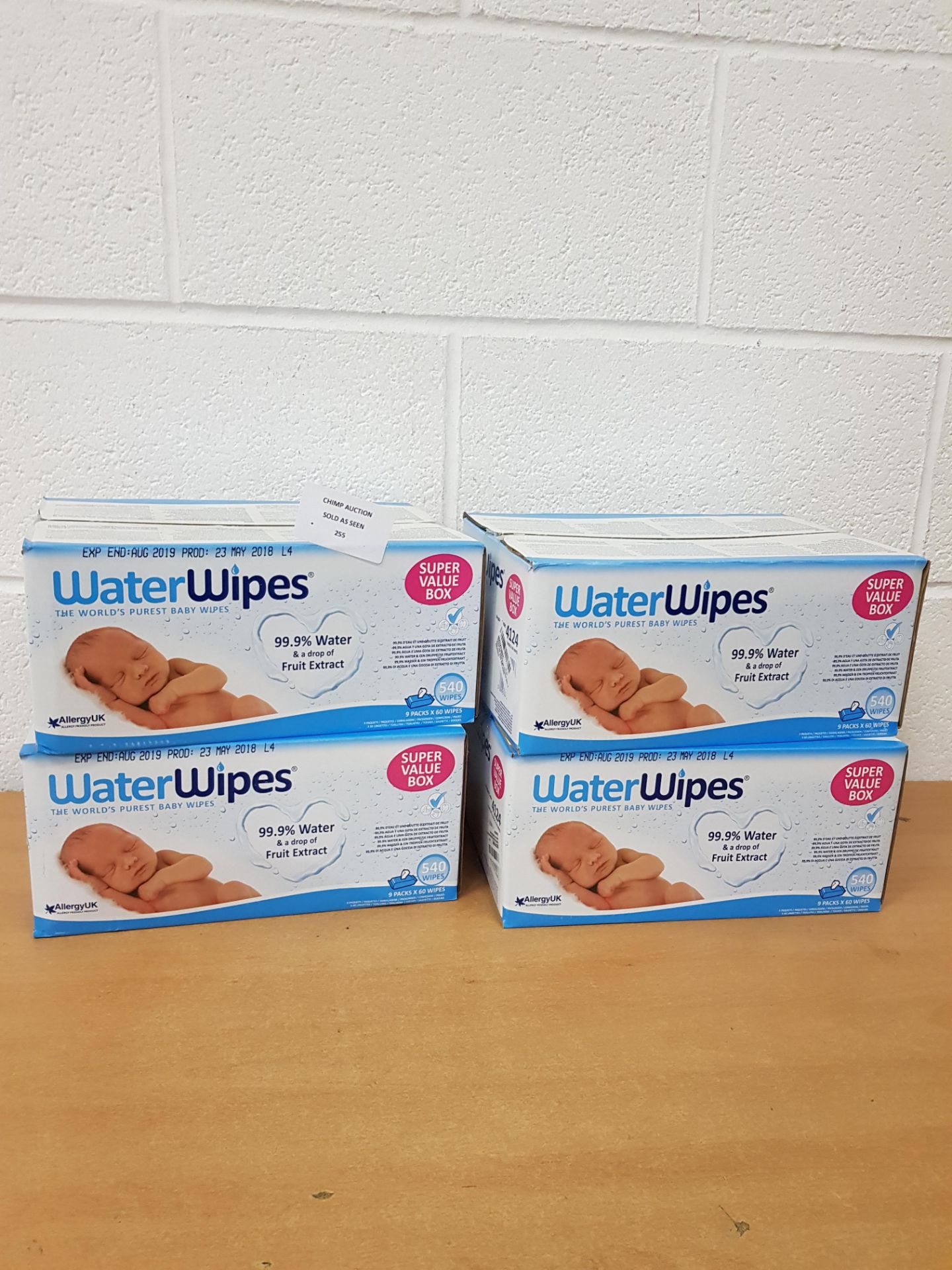 Joblot of 36x Brand new packs of WaterWipes ( 2,160 x total )