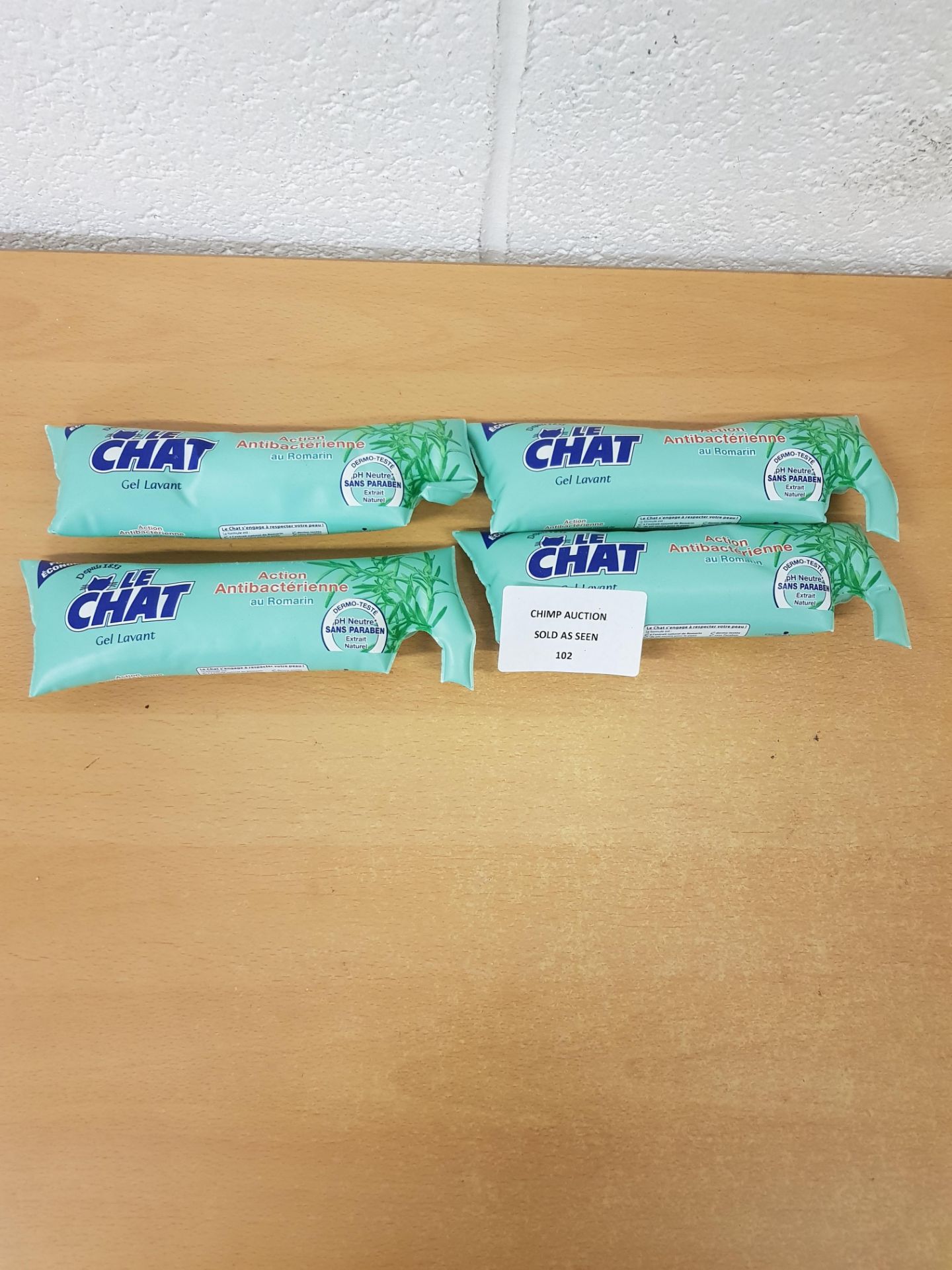 4x Brand new Le Chat Action anti bac Lavant gel detergent