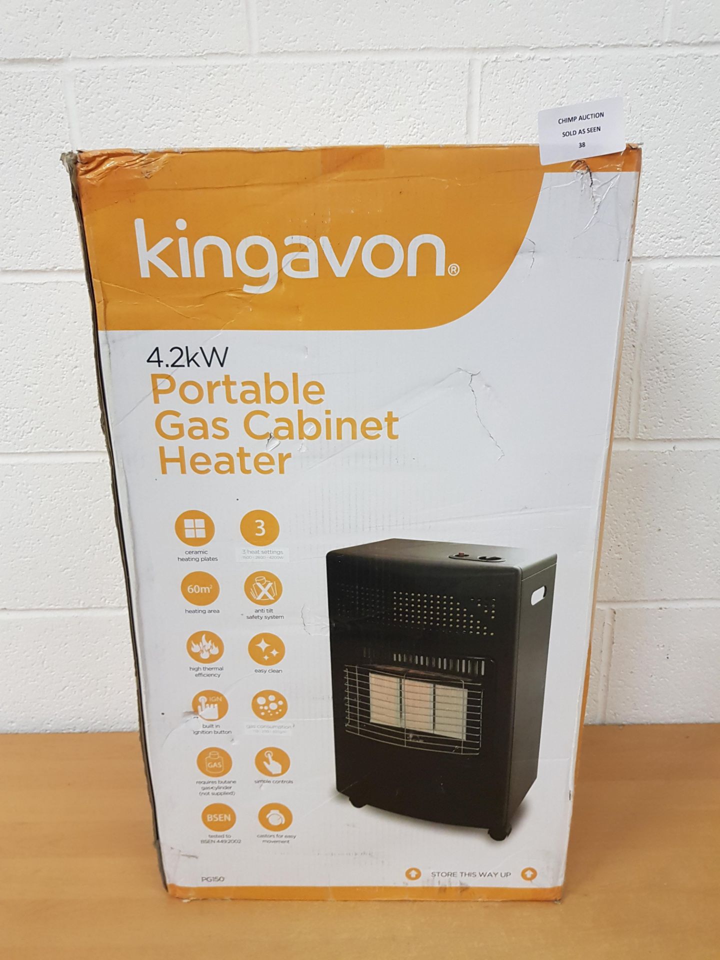 Kingavon Portable Gas Cabinet Heater