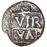 Verica Vir Var Pegasus. c.AD10-40. Celtic silver minim. 8mm. 0.22g.