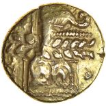 Early Whaddon Chase. Sills class 1, dies 13/26. c.55-50 BC. Celtic gold stater. 18mm. 5.76g.