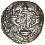 Verica Cornucopiae Victory. c.AD10-40. Celtic silver unit. 12mm. 1.16g.