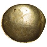 Gallic War Uniface. Sills class 5a var. c.53-52 BC. Celtic gold stater. 15-17mm. 5.74g.