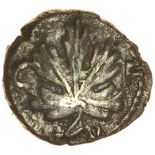 Verica Mini Vine Leaf. c.AD10-40. Celtic silver minim. 6-8mm. 0.23g.