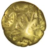 Defaced Die. Sills G-B Ba1, dies 1/1. Morini? c.200-150 BC. Celtic gold stater. 20mm. 7.67g.