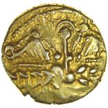Whaddon Star. (formerly Early Whaddon Chase, Cogwheel). c.55-50 BC.Celtic gold stater. 17mm. 5.67g.