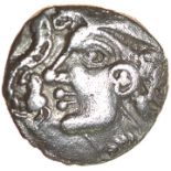 Bury Diadem. Pin Lips Type. Talbot Bury A, dies F/3.c.50-15 BC. Celtic silver unit. 12mm. 1.27g.