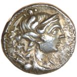 Artemis Lion. Massalia. c.130-121 BC. Celtic silver drachm. 15mm. 2.61g.