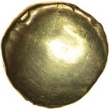 Gallic War Uniface. Ambiani. Sills class 4. c.55-53 BC. Celtic gold stater. 16mm. 6.04g.