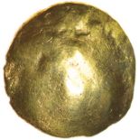 Uniface Tree. Sills class 3b. Morini. c.56-55 BC. Celtic gold quarter stater. 11mm. 1.44g.