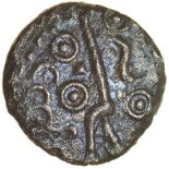 Eisu Brockage. c.20-43 AD. Celtic silver unit. 13mm. 0.80g.