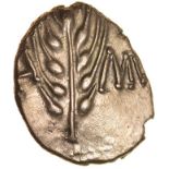 Cunobelinus Wild A. Angled Leg Type. c.AD8-41. Celtic gold quarter stater. 10-12mm. 1.37g.