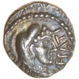 Epaticcus Eagle. c.AD20-40. Celtic silver unit. 11mm. 1.26g.