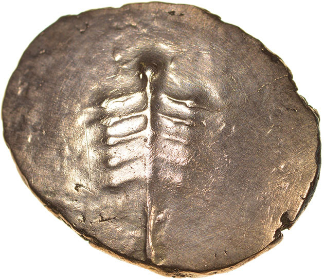 Eisu Tree. c.AD 20-43? Celtic gold stater. 17-21mm. 5.32g.