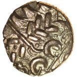 North East Coast. Propeller Type. Sills Mint A.c.60-50 BC. Celtic gold stater. 18mm. 5.54g.