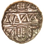 Cunobelinus Biga.Two Dots Type. Sills Class 1. c.AD8-41. Celtic gold quarter stater. 11mm. 1.27g.