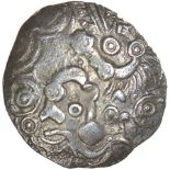 Frost’s Faces. c.55-45 BC. Celtic silver unit. 16mm. 1.12g.