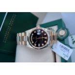 *Presidential* Rolex Day Date - Solid 18ct Yellow Gold & Diamonds - Valuation £32,500