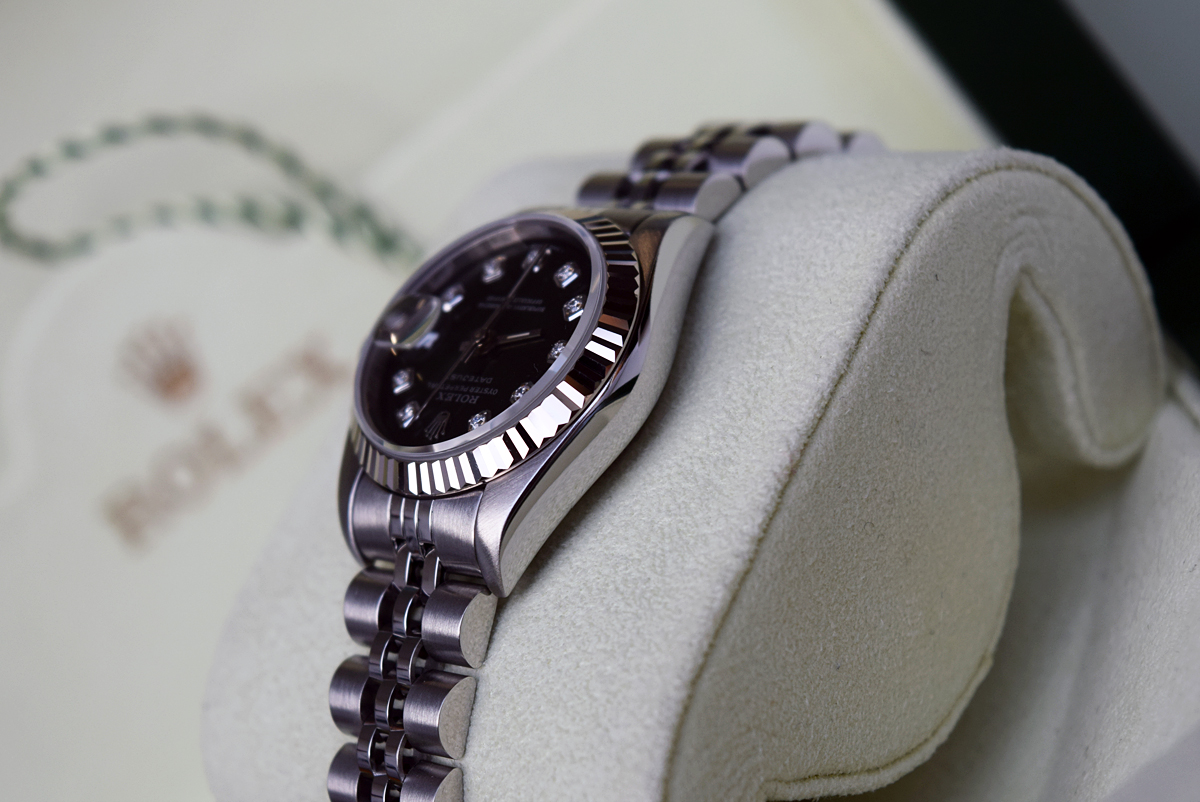 ROLEX Datejust (Ladies) - 18K WHITE GOLD & STAINLESS STEEL with GREEN DIAL - Image 8 of 14