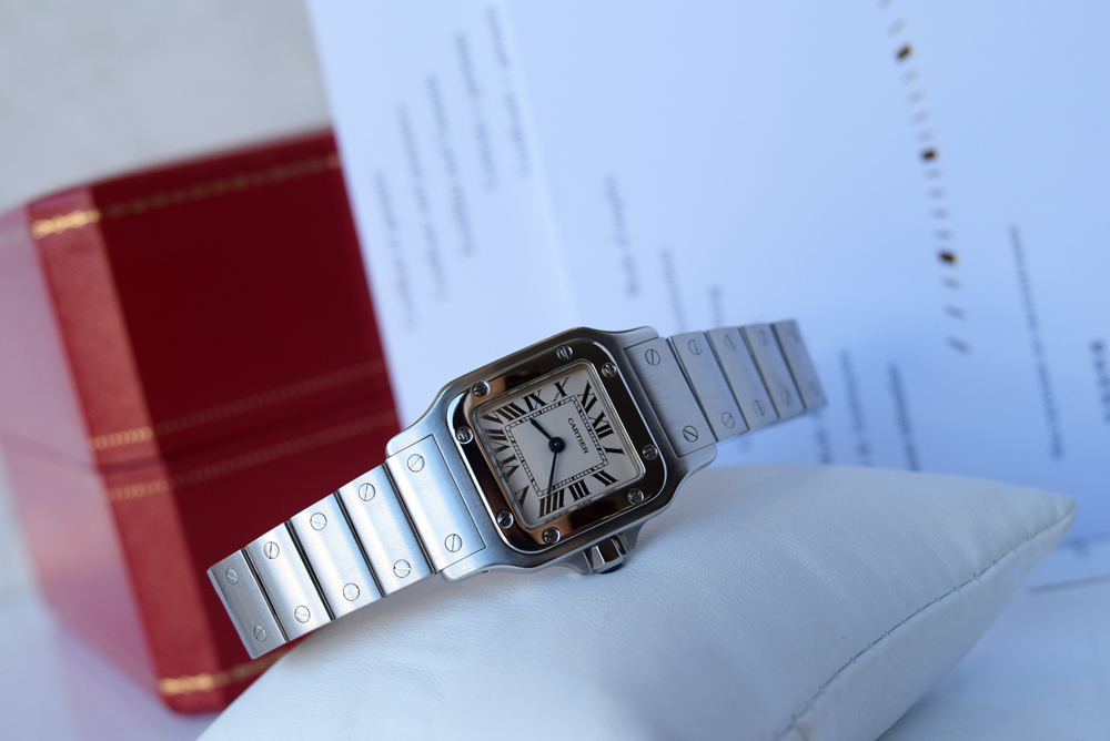 Cartier – Santos (W20056D6 / 1565) Stainless Steel with White Dial - Image 11 of 15