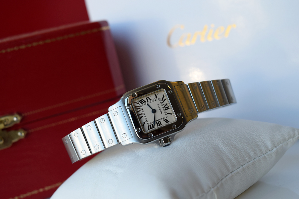 Cartier – Santos (W20056D6 / 1565) Stainless Steel with White Dial - Image 9 of 15