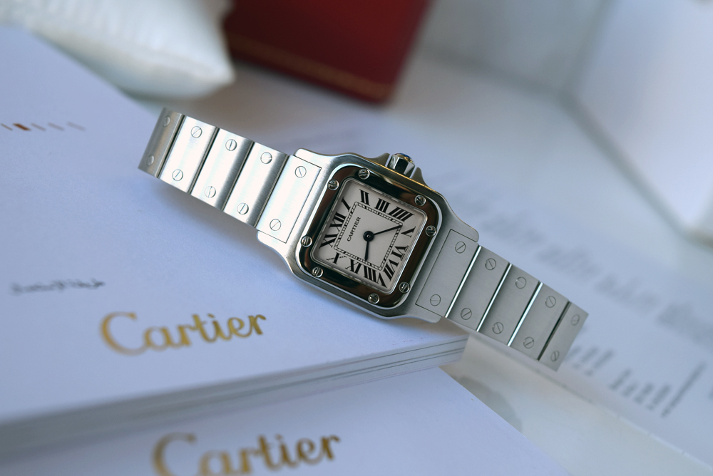 Cartier – Santos (W20056D6 / 1565) Stainless Steel with White Dial - Image 7 of 15