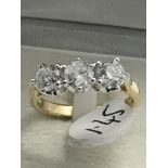 1.45ct DIAMOND TRILOGY RING SET IN 18ct GOLD