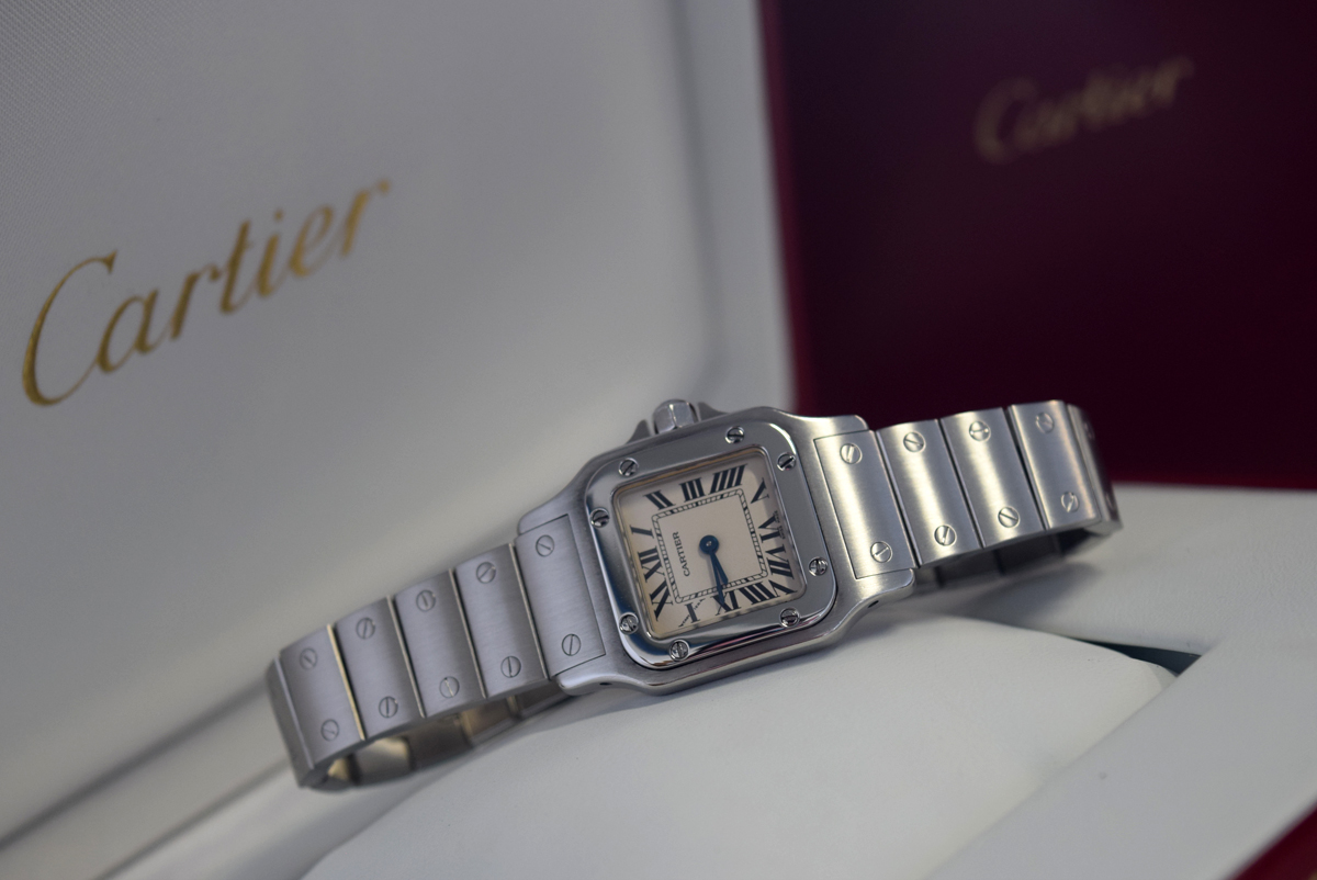 Cartier – Santos (W20056D6 / 1565) Stainless Steel with White Dial - Image 3 of 15