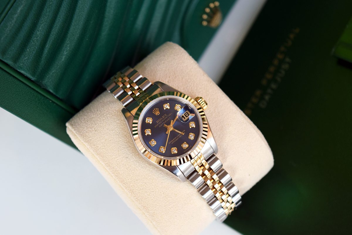 ROLEX Datejust (Ladies) - 18K GOLD & STAINLESS STEEL with NAVY BLUE DIAL - Image 12 of 12